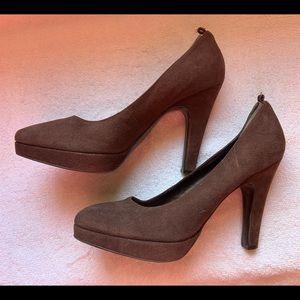 BBCGirl Brown platform pumps
